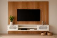 Rack e Painel Santorini MDF Premium Aconchegante Alto Padrão