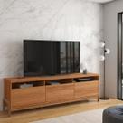 Rack Elegance 2.1 para TV até 75 polegadas 1 Porta 2 Gavetas Jequitibá - Lukaliam