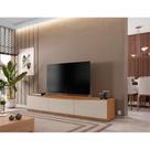 Rack Eros 2 PT 1 GV Cedro e Off White 180 cm Rack Eros 2 PT 1 GV Cedro e Off White 180 cm