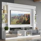 Rack Estante c/ Painel TV 65" e Espelho Oslo Multimóveis Branco