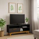 Rack Estante Multifuncional Para TV Até 55'' Com Prateleira Retrô