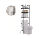 Rack Estante Organizador para Banheiro Com 3 Prateleiras Preto