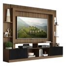 Rack Estante Painel Suporte 65 Madeirado/Preto