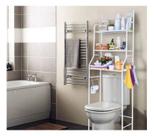 Rack Estante Prateleira Banheiro Metal Organizador Toalet