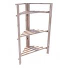 Rack Estante Vazado Multiuso De Madeira Canto Modular