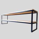 Rack Estilo Industrial de Ferro e Madeira