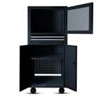 Rack fechado para computador com visor de acrílico - RLL-29P (Preto)