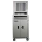 Rack fechado para computador com visor de acrílico - RLL-89 (Cinza)
