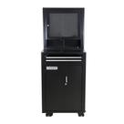 Rack fechado para computador com visor de acrílico - RLL-89 (Preto)