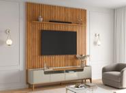 Rack Flip Com Painel Supremo 2.2 4 Portas Tv 85 Polegadas - Off White/Cinamomo Rack Flip Com Painel Supremo 2.2 4 Portas Tv 85 Polegadas - Off White/Cinamomo