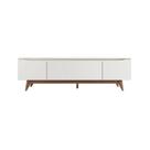 Rack Flynt 184 cm 3 Portas Natural com Off White Província