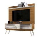 Rack Francis Porta de Correr + Painel para TV Até 60 Polegadas Naturale/ Off White - Bela Móveis
