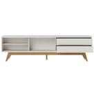 Rack Frisado para TVs 75" Calabria Off White Matte Rack Frisado para TVs 75" Calabria Off White Matte