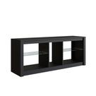 Rack Gamer ProDecor com Prateleiras de Vidro e Iluminação em LED RGB 136cm Preto - RA1360P