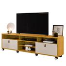 Rack Genova Naturale/Off White - VRK COMERCIO ON-LINE