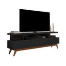 Rack Germai Vivare Wood 1.6 Black TV 65 Polegadas
