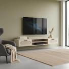 Rack Grande Para TV 100% MDF Com Nicho e 2 Gavetas Telinha