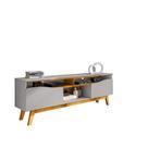Rack Ilhabela Para Tv de 75" Off-White/Naturalle - Bechara