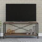 Rack Industrial para TV até 50 Polegadas 120cm 2 Prateleiras Active Yescasa Marrom Nogal