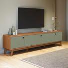 Rack Kappesberg 3 Portas Canela/Verde Frevo 218cm