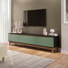 Rack Kappesberg 3 Portas Preto Fosco/Verde Oliva 218cm