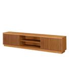 Rack Logan 1.80 Cm Com 2 Portas Ripadas Mavaular Naturale