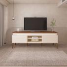 Rack Lumina Pinho e Off White 180 cm