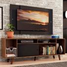 Rack Madesa Painel para Até 58" com Pés Preto/rustic 7kd8