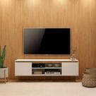 Rack Minimalista Sala Home Para Tv 55 Polegadas White