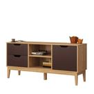 Rack Movel Bento MB 1096 2 Gavetas 1 Porta 63x136x38,5cm