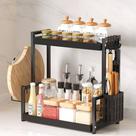 Rack Multiuso 2 Andares Organizador De Objetos Cozinha Metal Rack Multiuso 2 Andares Organizador De Objetos Cozinha Metal