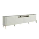 Rack New Bend 220 cm Porta Lisa Luna/Dourado Incolar Rack New Bend 220 cm Porta Lisa Luna/Dourado Incolar