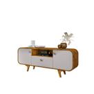 Rack Noronha Para Tv de 55" Naturalle/Off-White - Bechara Rack Noronha Para Tv de 55" Naturalle/Off-White - Bechara