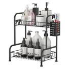Rack organizador de balcão de banheiro USHARP com cesta de produtos de higiene pessoal