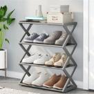 Rack Organizador de Sapatos Livros Sapateira 4 Andares