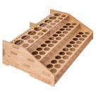 Rack organizador de tintas e pincéis artesanais Amazon Basics Wood Rack organizador de tintas e pincéis artesanais Amazon Basics Wood
