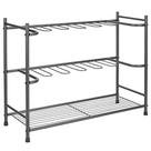 Rack organizador e de armazenamento de botas mDesign Graphite Grey
