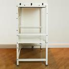 Rack p/ Microondas C/ 2 Prateleiras, cor BRANCA - WHL-002