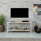 Rack P/TV C/02 Prateleiras Dynamica 120cm Est.Branca