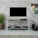 Rack P/TV C/02 Prateleiras Dynamica 120cm Est.Branca