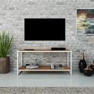 Rack P/TV C/02 Prateleiras Dynamica 120cm Est.Branca