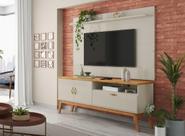Rack + Painel SI Estilo Retrô 1.40m Para TV Até 55'' Polegadas Cor Off White / Cinamomo Rack + Painel SI Estilo Retrô 1.40m Para TV Até 55'' Polegadas Cor Off White / Cinamomo