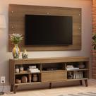 Rack Painel TV Até 65" Com Pés Rustic Texas
