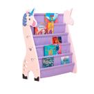 Rack Para Livros Infantil Standbook Montessori Únicornio Rack Para Livros Infantil Standbook Montessori Únicornio
