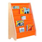 Rack Para Livros Infantil, Standbook Montessoriano 5 Bolsos Rack Para Livros Infantil, Standbook Montessoriano 5 Bolsos