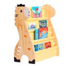 Rack Para Livros Infantil, Standbook Montessoriano Safári