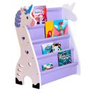 Rack Para Livros Infantil Standbook Montessoriano Únicornio Rack Para Livros Infantil Standbook Montessoriano Únicornio