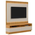 Rack Para Sala Com Painel Para TV 70 Pol LED 180cm Spencer L05 Tauari Off White Fosco - Lyam Decor