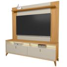Rack Para Sala Com Painel Para TV 75 Pol LED 182cm Naomi L05 Tauari Off White Fosco - Lyam Decor