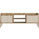 Rack Para Sala De Estar 65 Pol 183cm Pés Madeira Moss A03 Hanover Roble Rack Para Sala De Estar 65 Pol 183cm Pés Madeira Moss A03 Hanover Roble